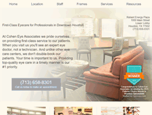 Tablet Screenshot of coheneye.com
